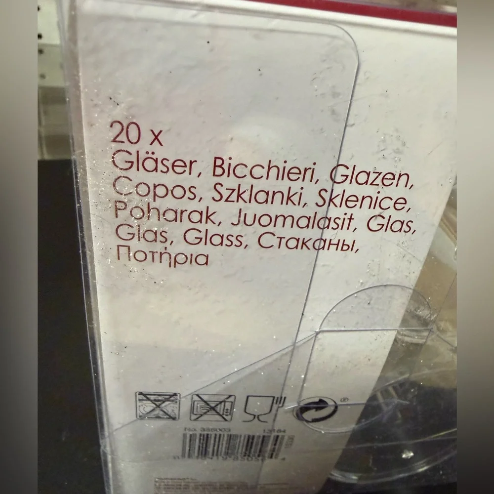 NWT. Unopened pack of 20 mini martini glasses